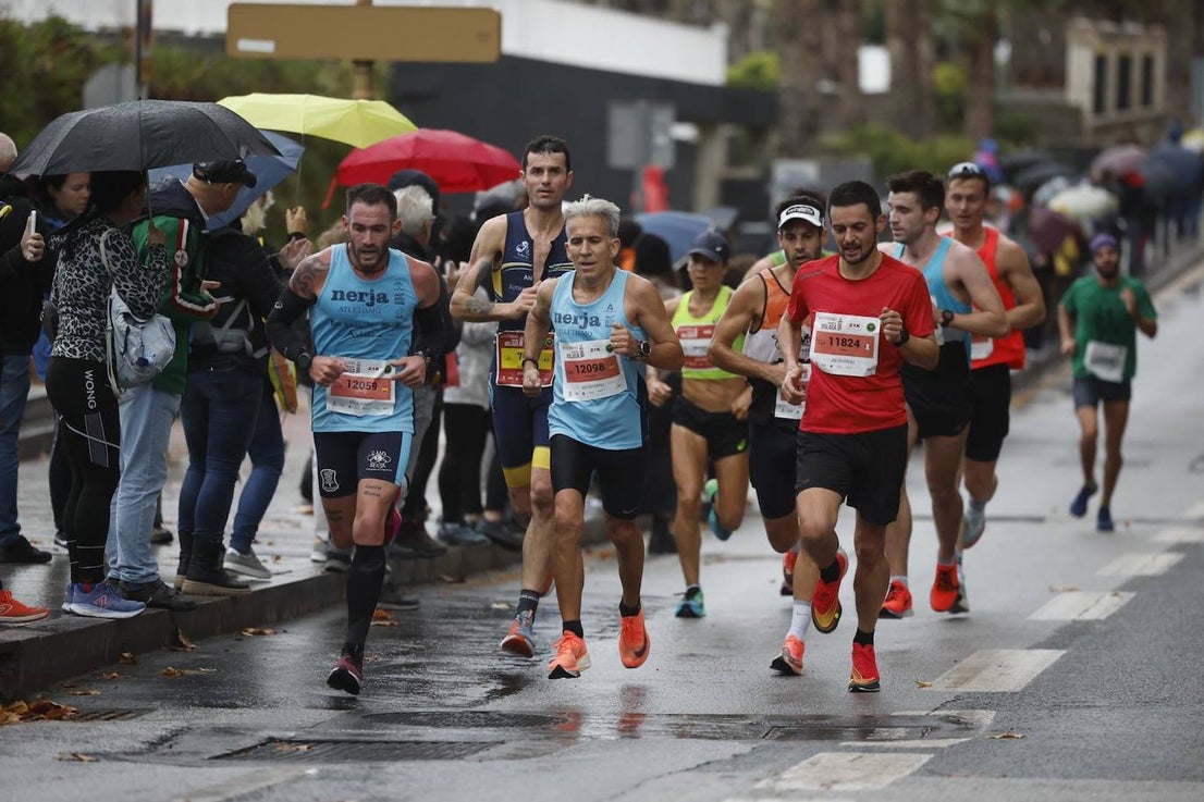 Runners in the Generali Malaga Marathon race on Sunday, 11 December 2022