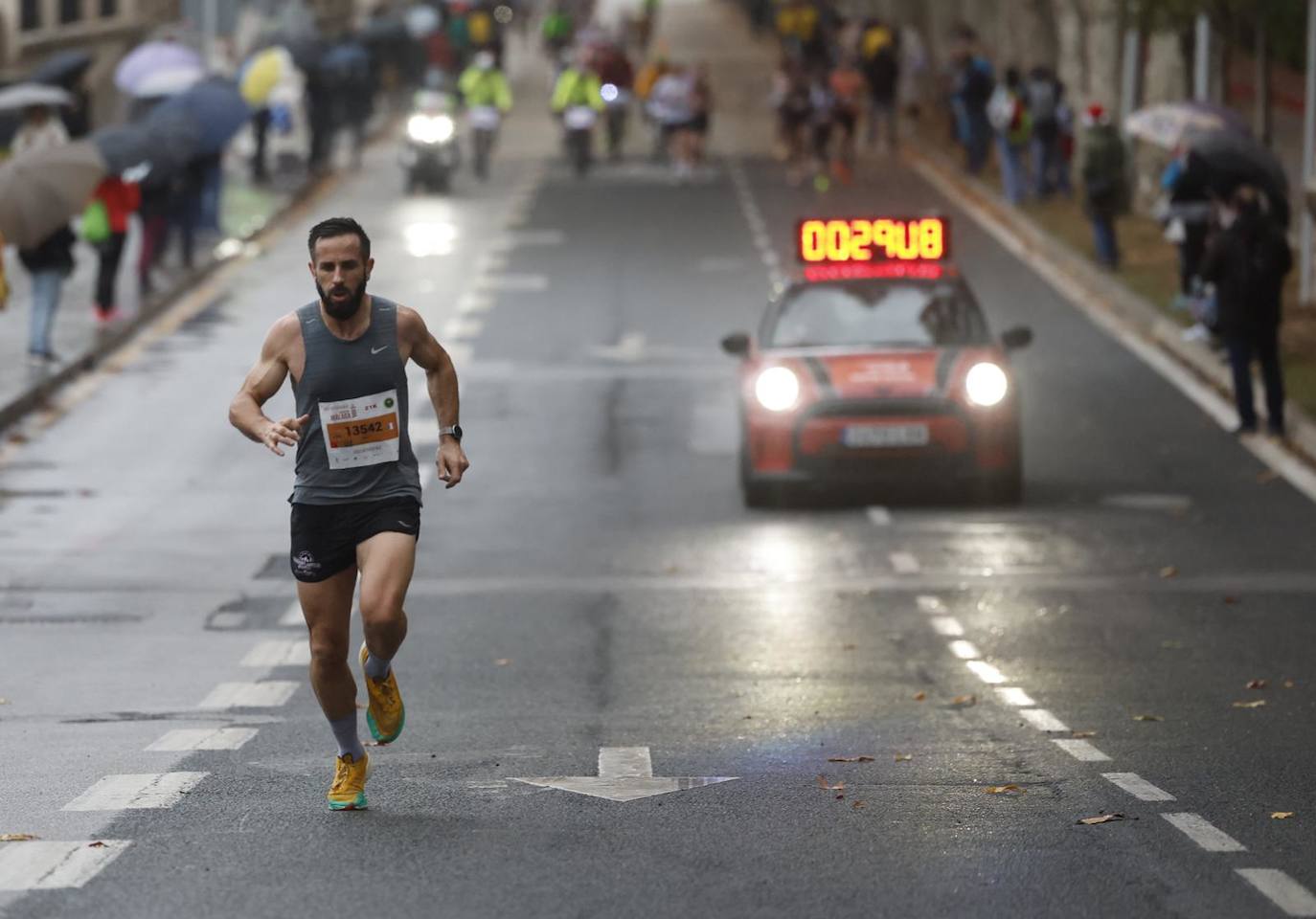 Runners in the Generali Malaga Marathon race on Sunday, 11 December 2022