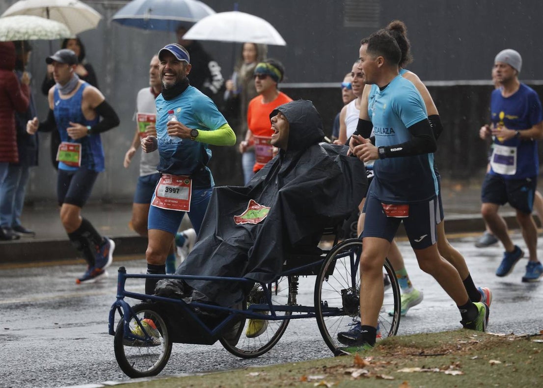 Runners in the Generali Malaga Marathon race on Sunday, 11 December 2022