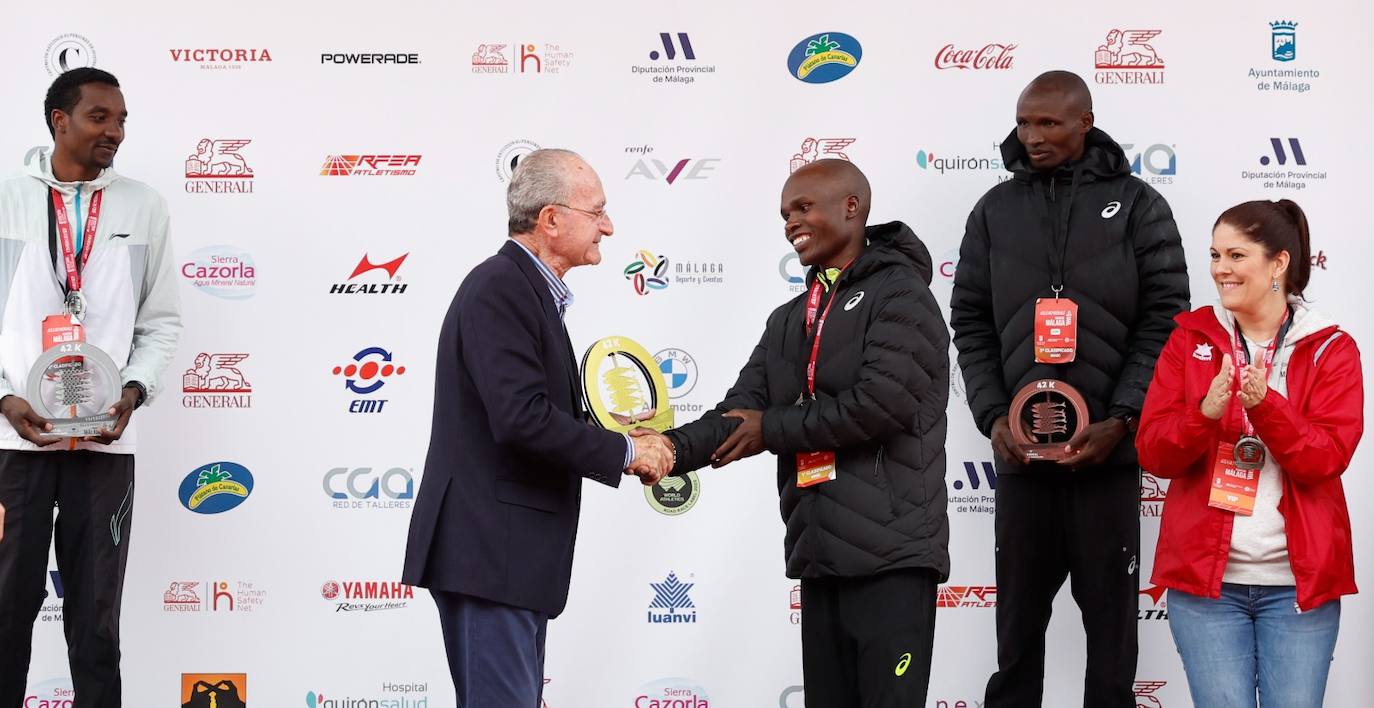 Runners in the Generali Malaga Marathon race on Sunday, 11 December 2022