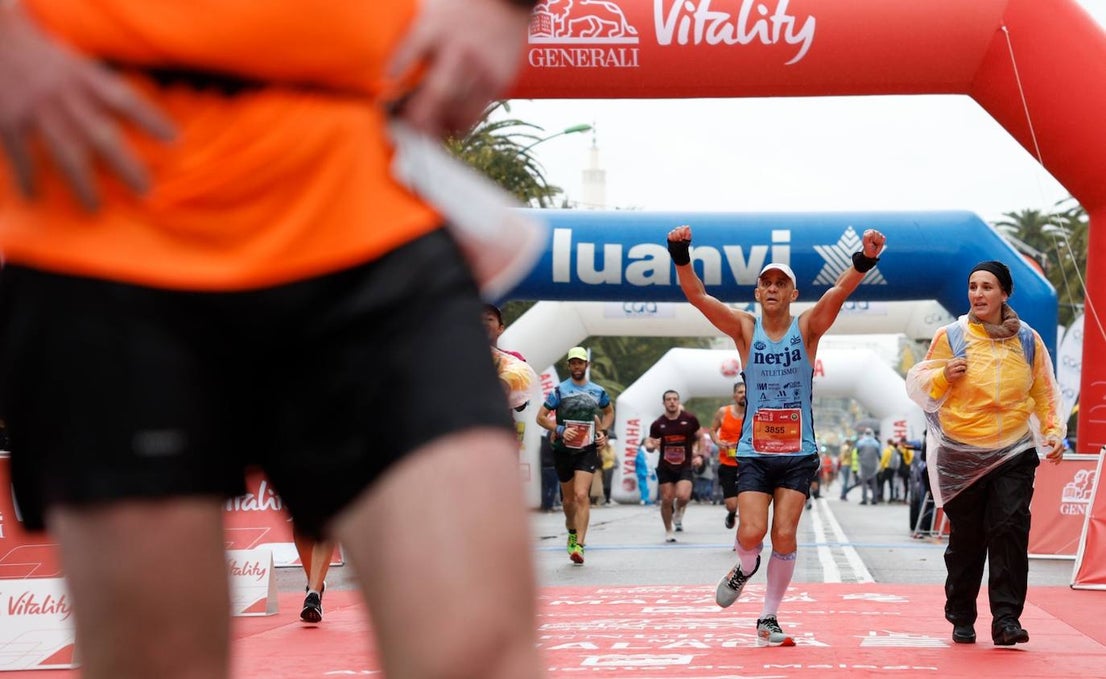 Runners in the Generali Malaga Marathon race on Sunday, 11 December 2022