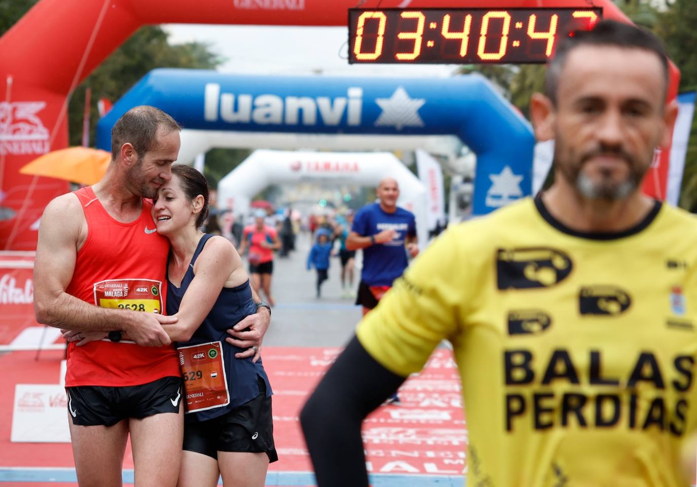 Runners in the Generali Malaga Marathon race on Sunday, 11 December 2022