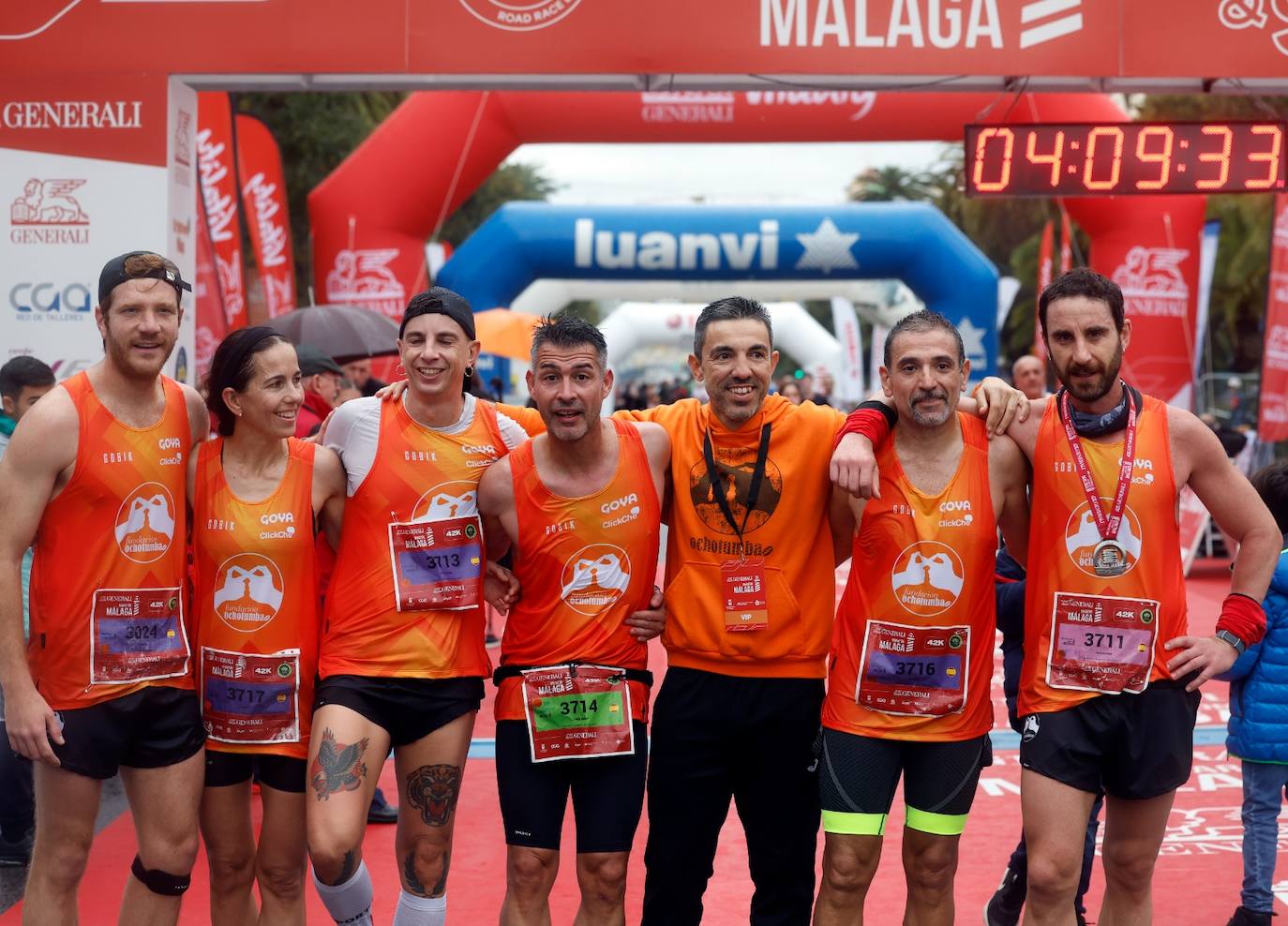 Runners in the Generali Malaga Marathon race on Sunday, 11 December 2022