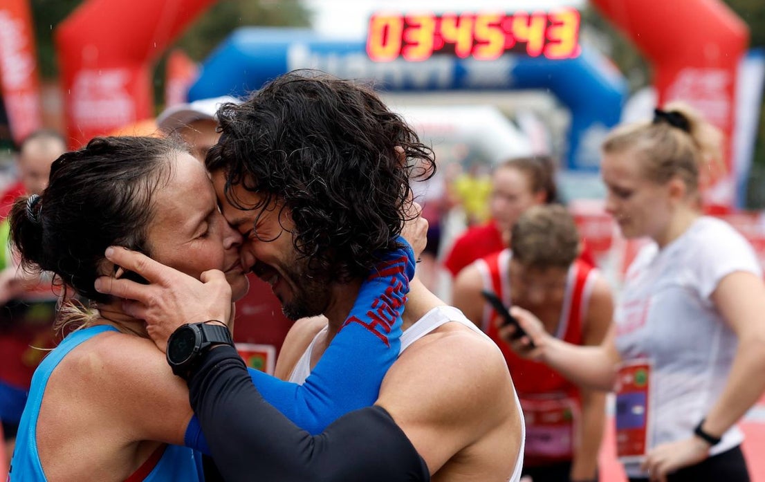Runners in the Generali Malaga Marathon race on Sunday, 11 December 2022