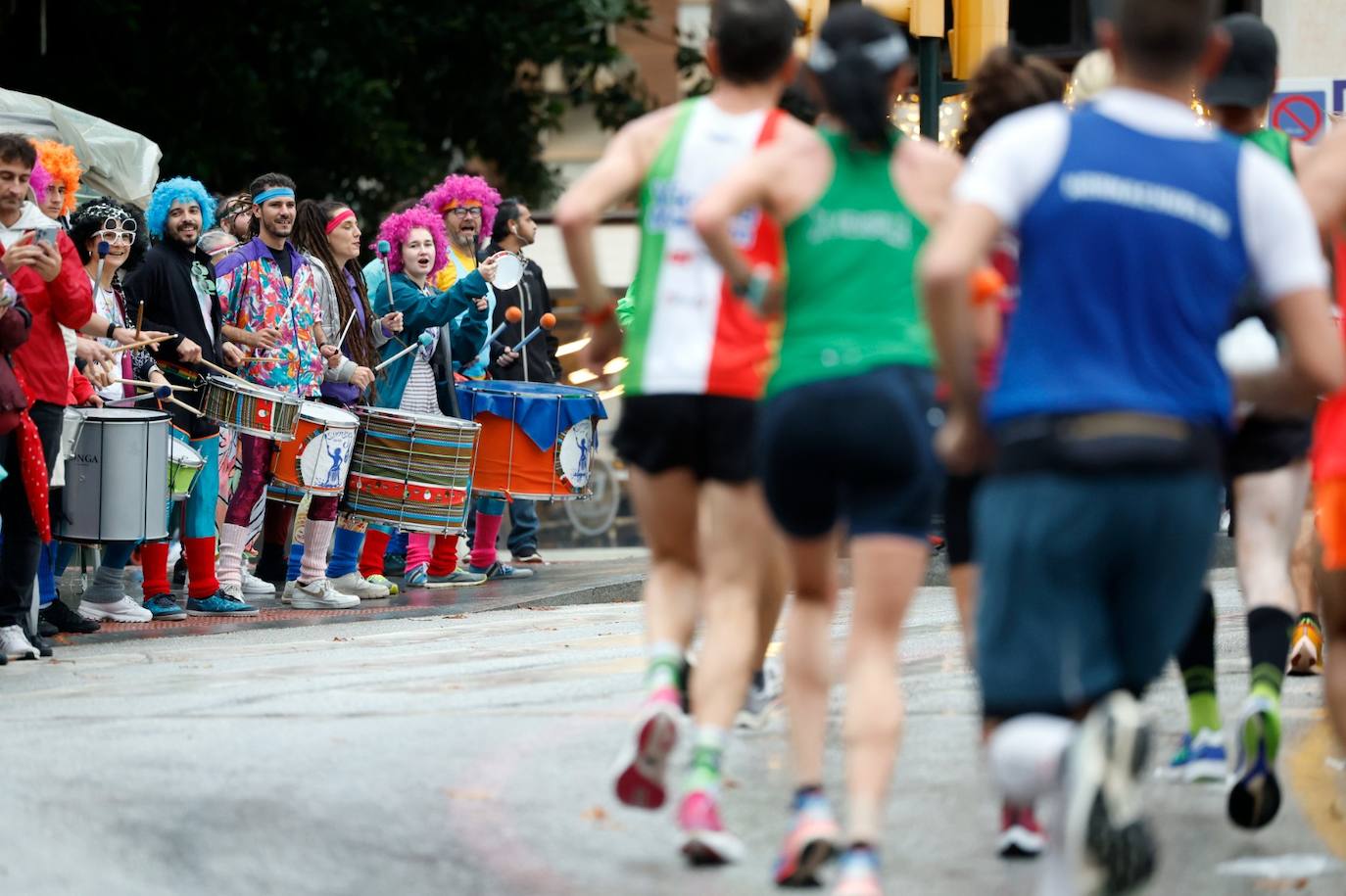 Runners in the Generali Malaga Marathon race on Sunday, 11 December 2022