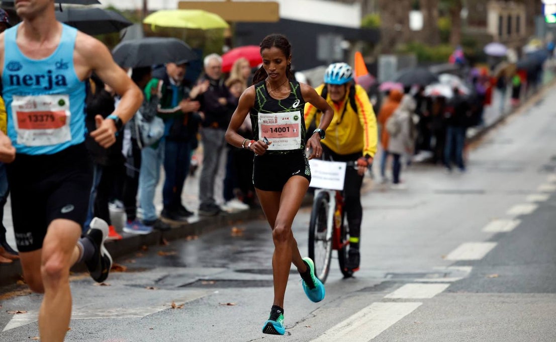 Runners in the Generali Malaga Marathon race on Sunday, 11 December 2022