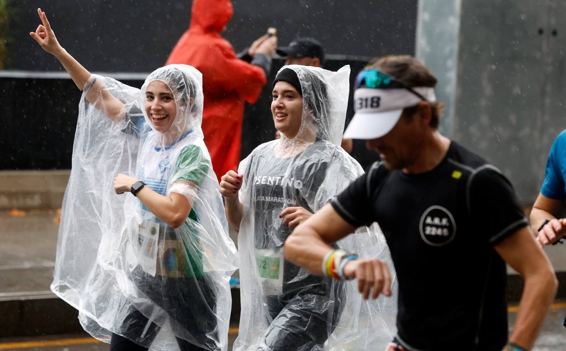 Runners in the Generali Malaga Marathon race on Sunday, 11 December 2022