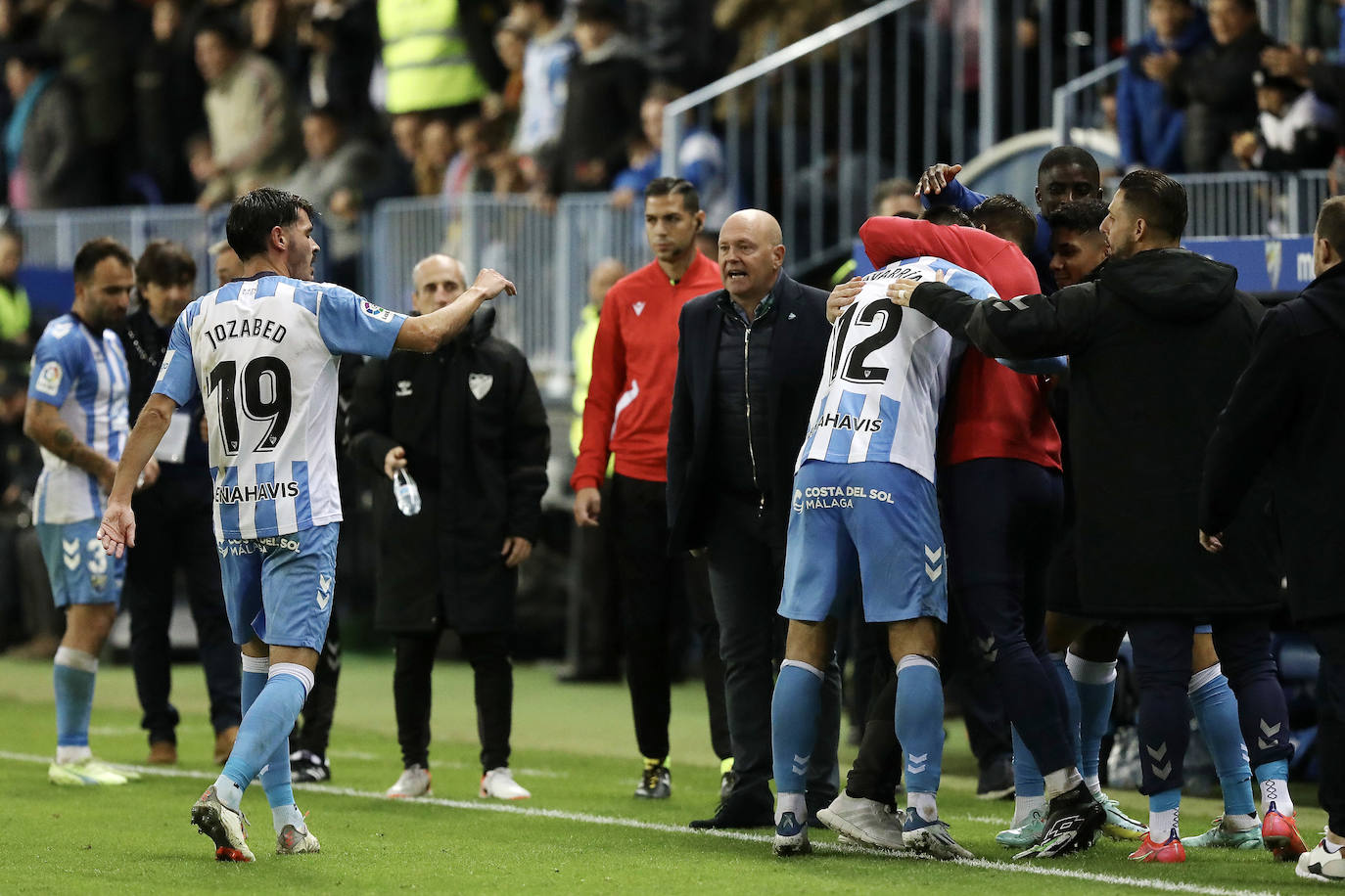 The Blue and Whites won one-nil on Sunday night at La Rosaleda.