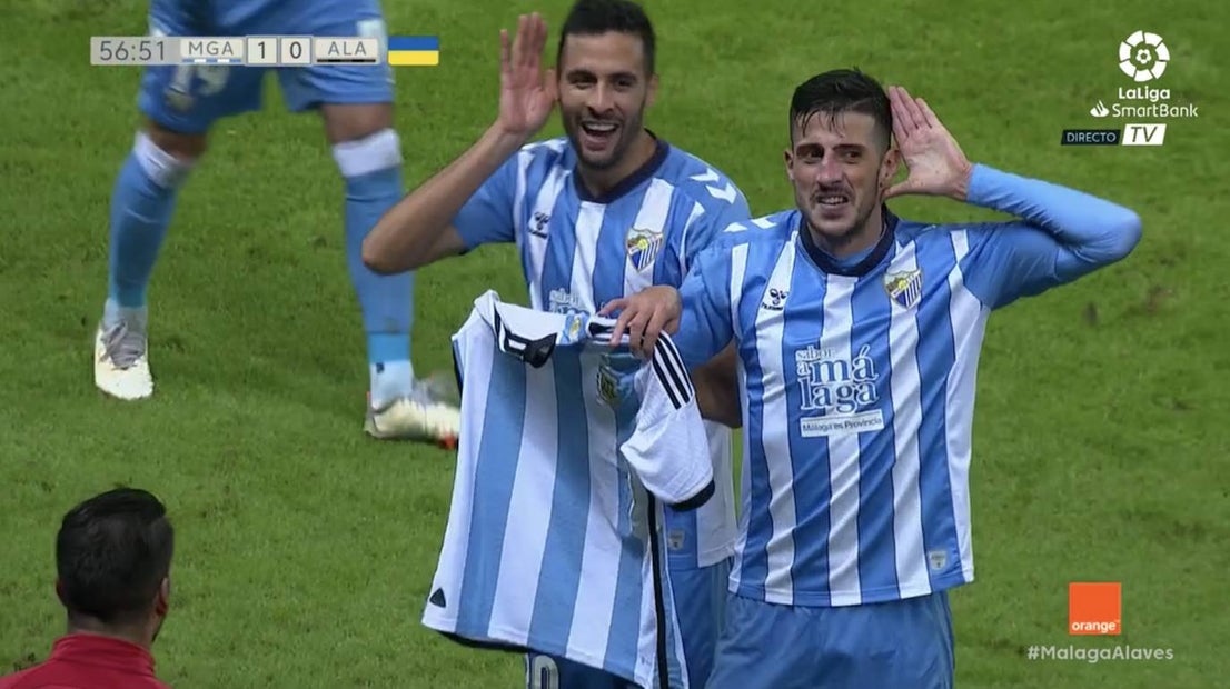 The Blue and Whites won one-nil on Sunday night at La Rosaleda.