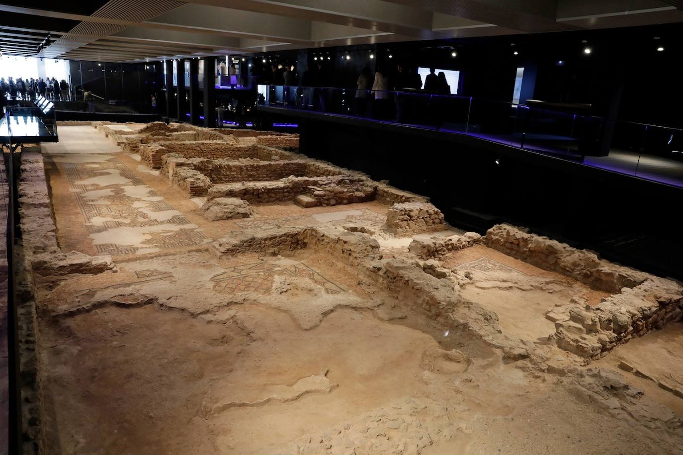 The museum space houses 13 large mosaics, in a magnificent state of conservation 