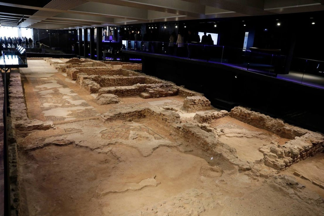 The museum space houses 13 large mosaics, in a magnificent state of conservation 