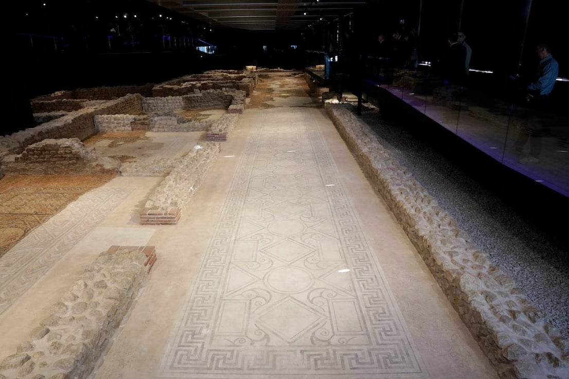 The museum space houses 13 large mosaics, in a magnificent state of conservation 
