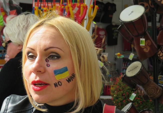 One of the Ukrainians who came to the Axarquía in March 2022.