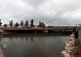 File image of the last stretch of the Guadalmedina river.