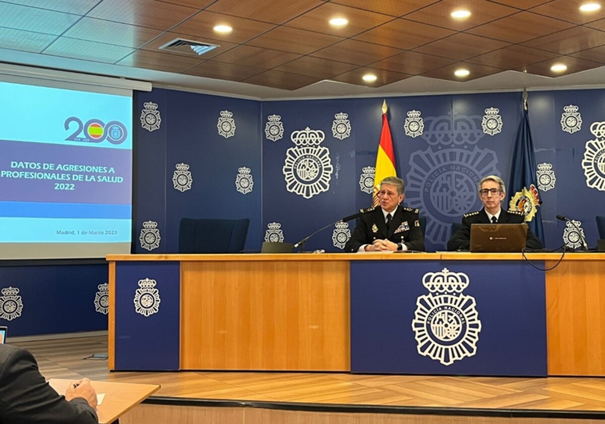 National Police press conference.