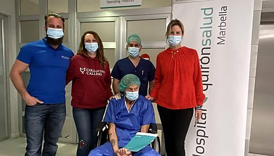 Marbella charity and hospital join forces to help a visually impaired British man