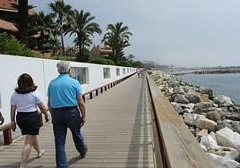 A section of the coastal path at Marbella.