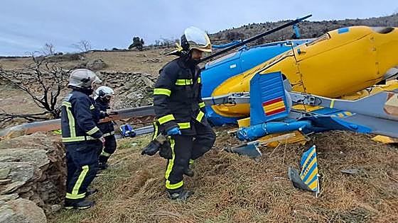 Two injured after Pegasus traffic helicopter crashes in Spain