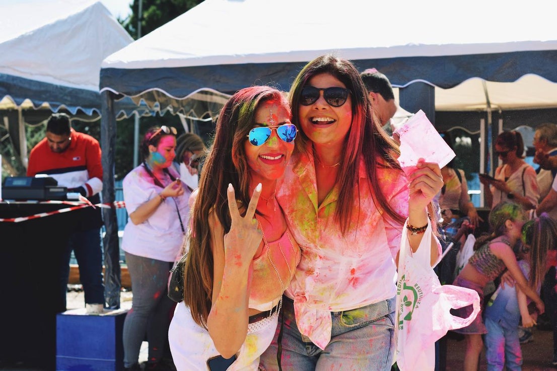 Benalmádena is filled with colour to celebrate Holi, in pictures