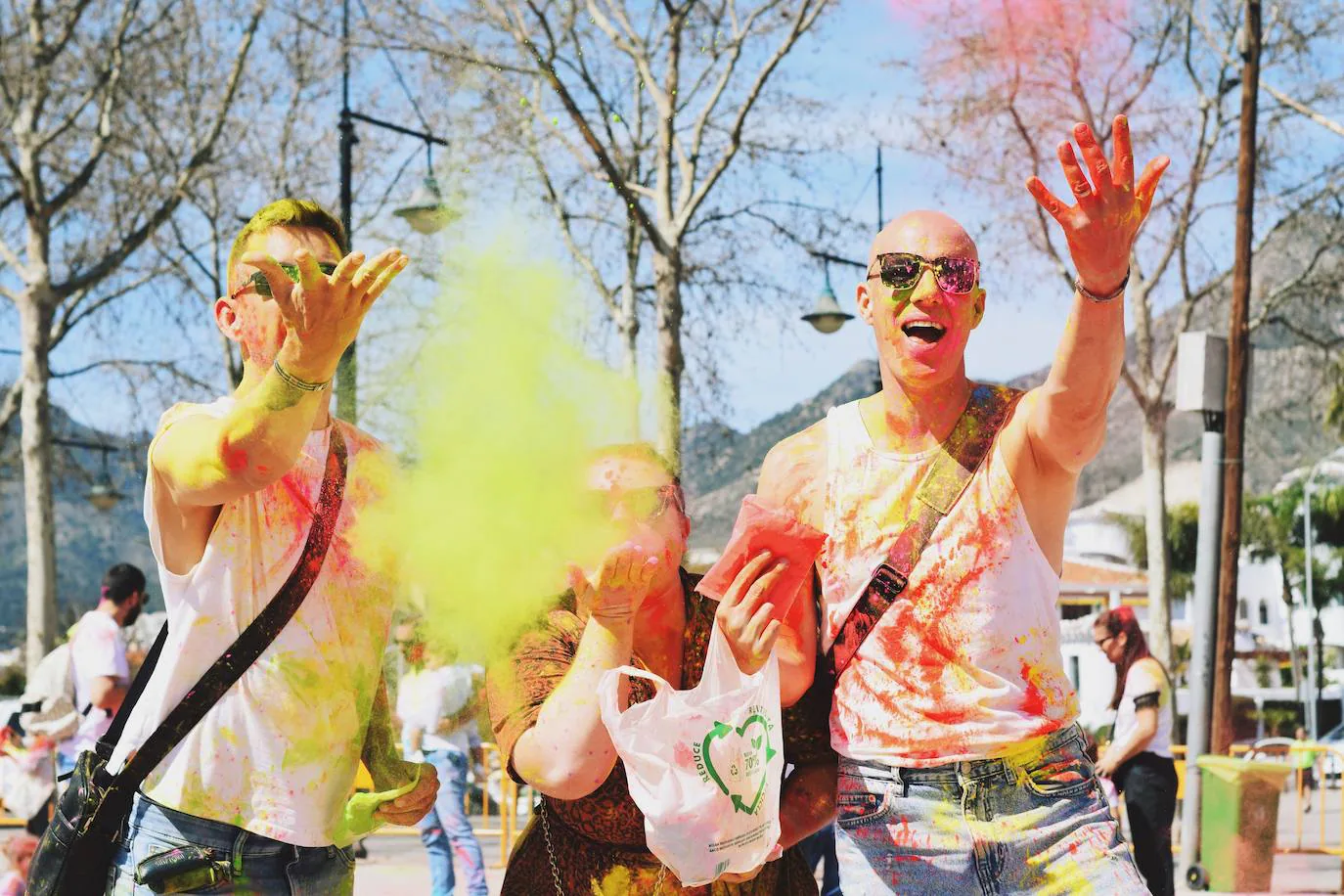 Benalmádena is filled with colour to celebrate Holi, in pictures