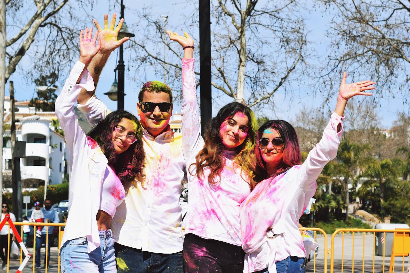 Benalmádena is filled with colour to celebrate Holi, in pictures