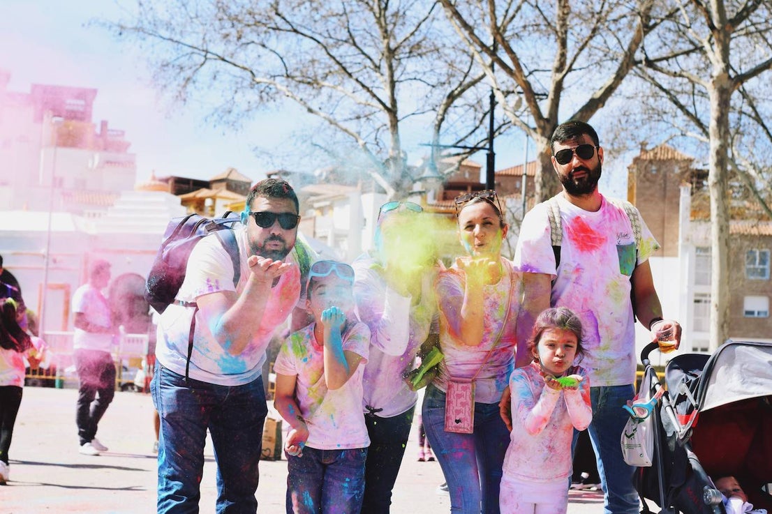 Benalmádena is filled with colour to celebrate Holi, in pictures