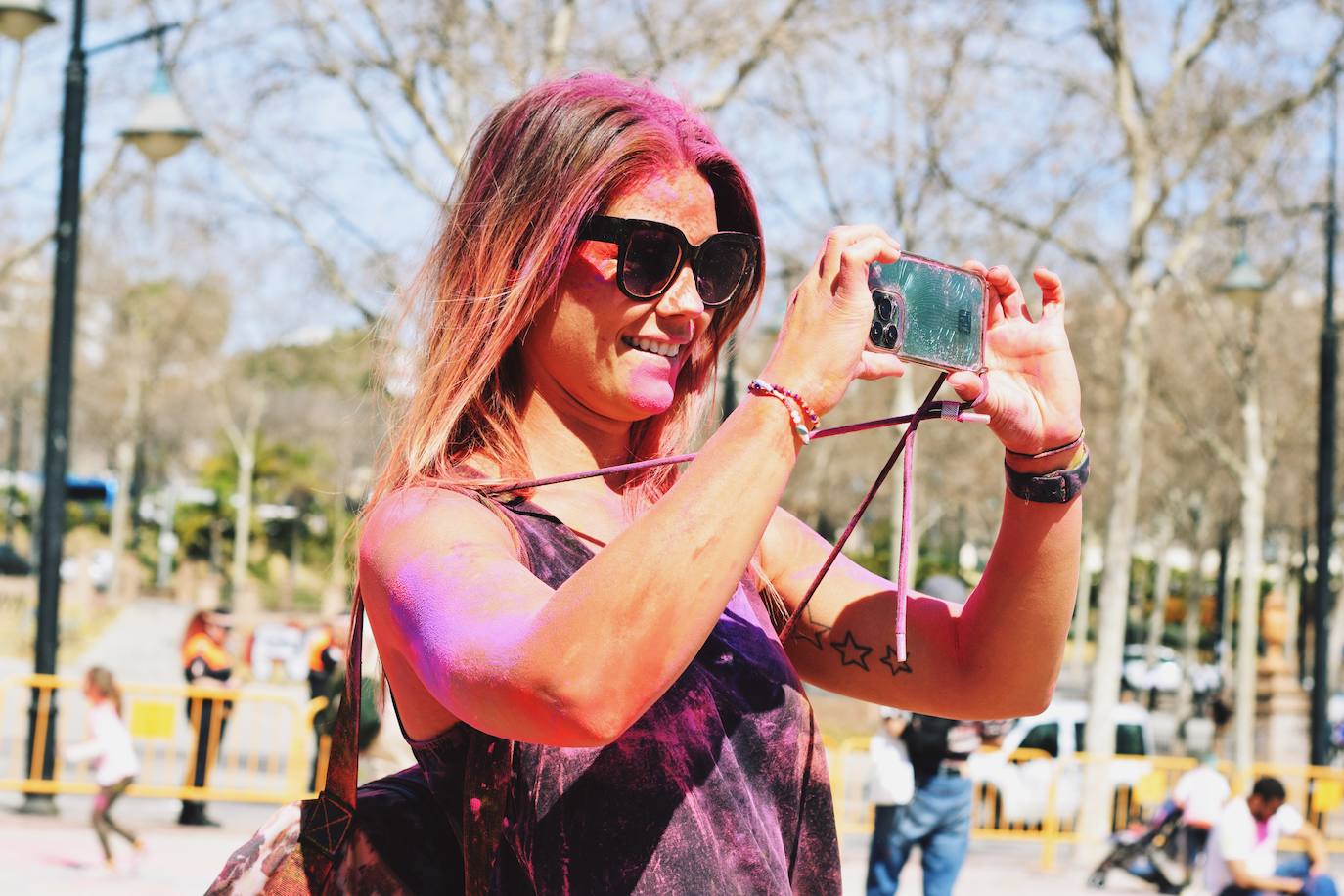 Benalmádena is filled with colour to celebrate Holi, in pictures