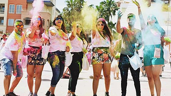 Holi festival colours the Costa del Sol