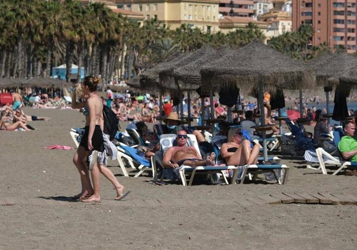 Malaga province’s shores were packed with beachgoers last weekend.