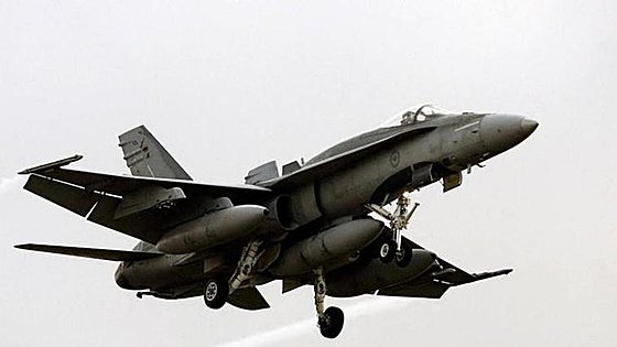F-18 fighter jet deployed to intercept passenger aircraft in Spanish airspace