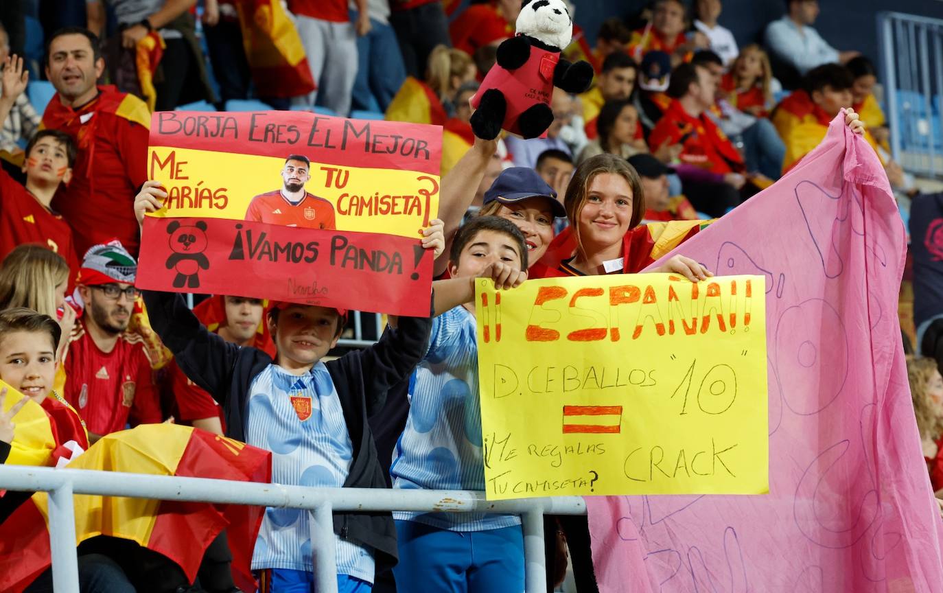 Electric atmosphere in Malaga as Spain&#039;s national football team take on Norway, in pictures