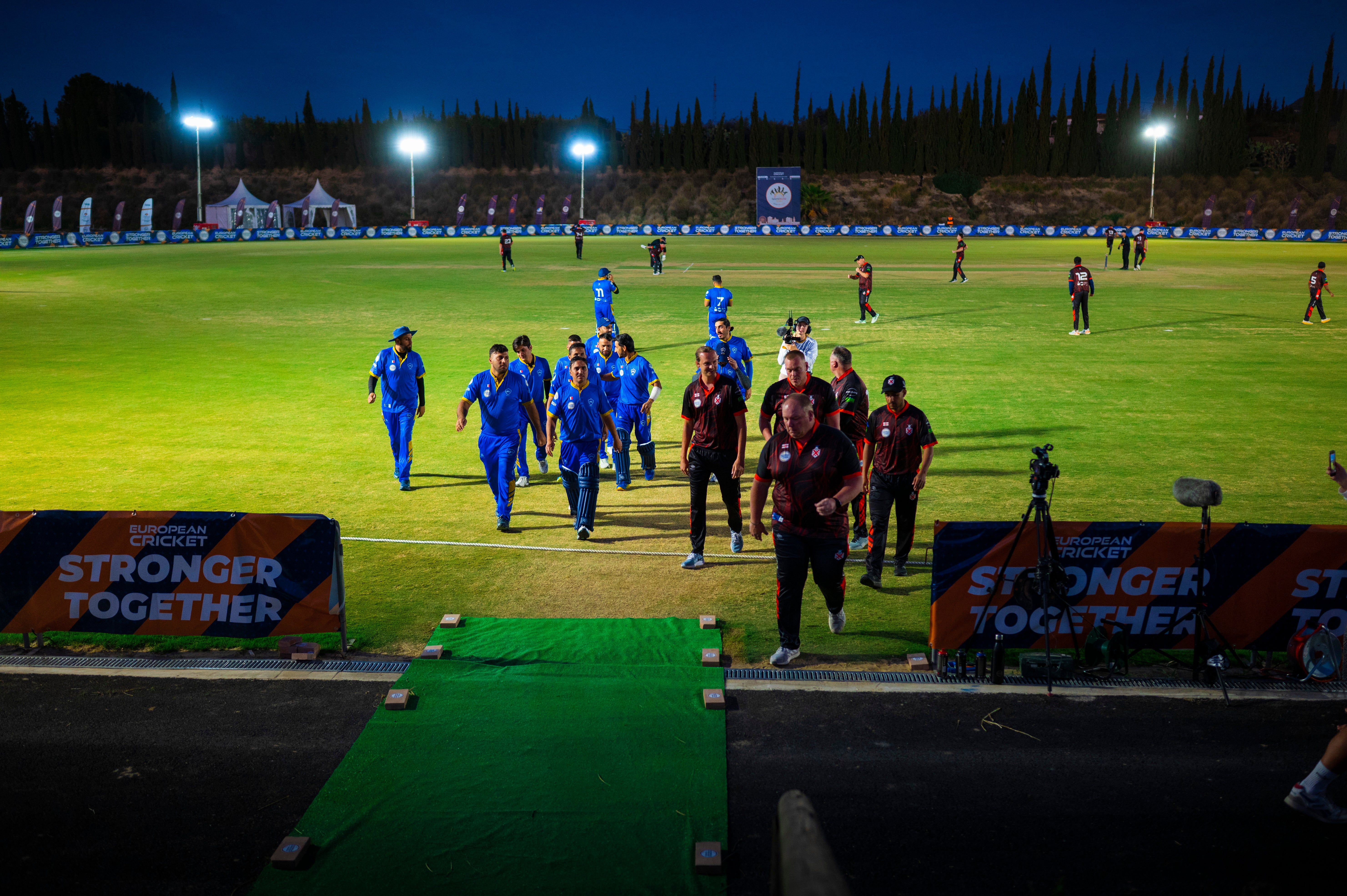 Dreux lift European Cricket League champions trophy, in pictures