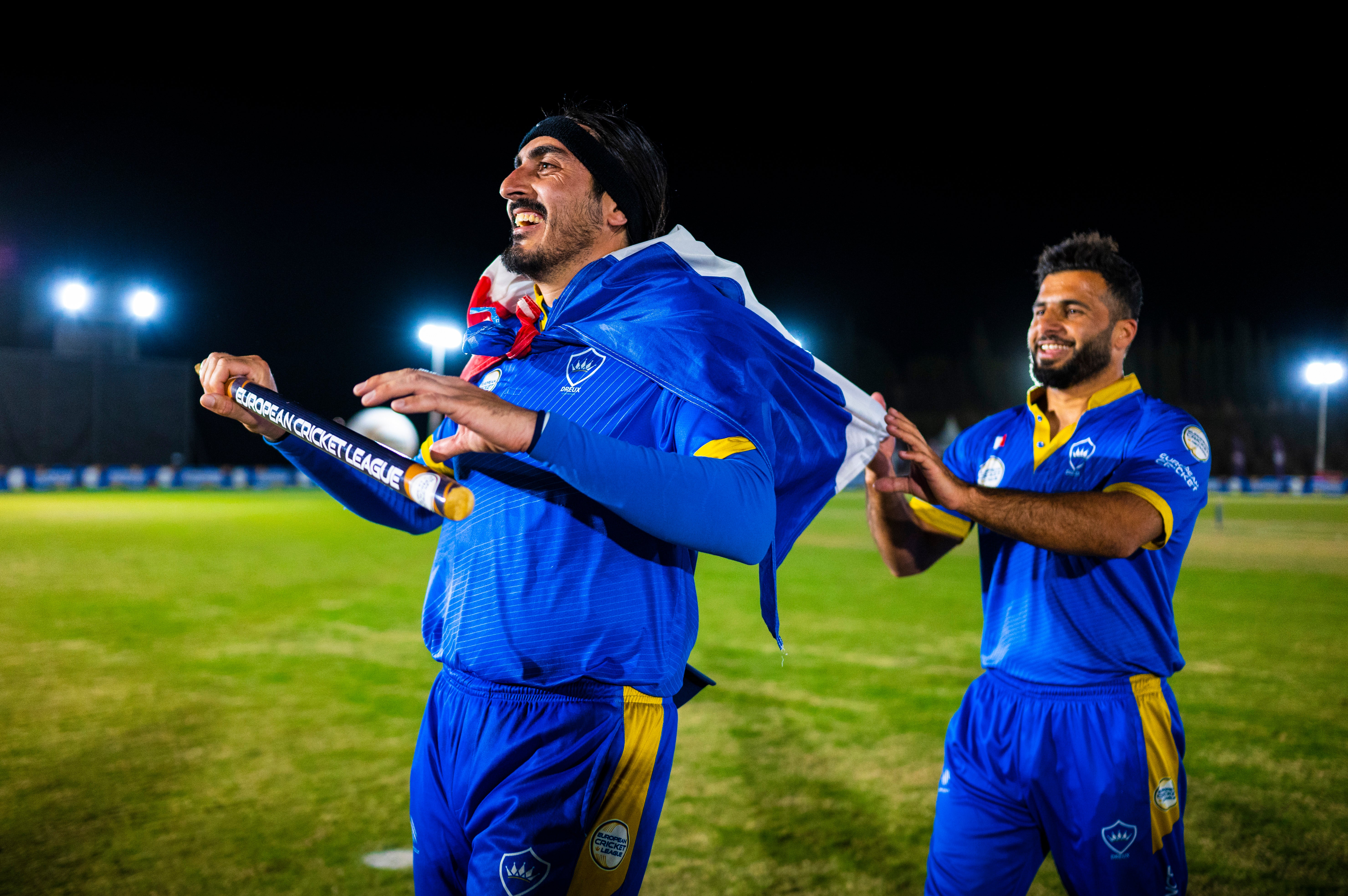 Dreux lift European Cricket League champions trophy, in pictures
