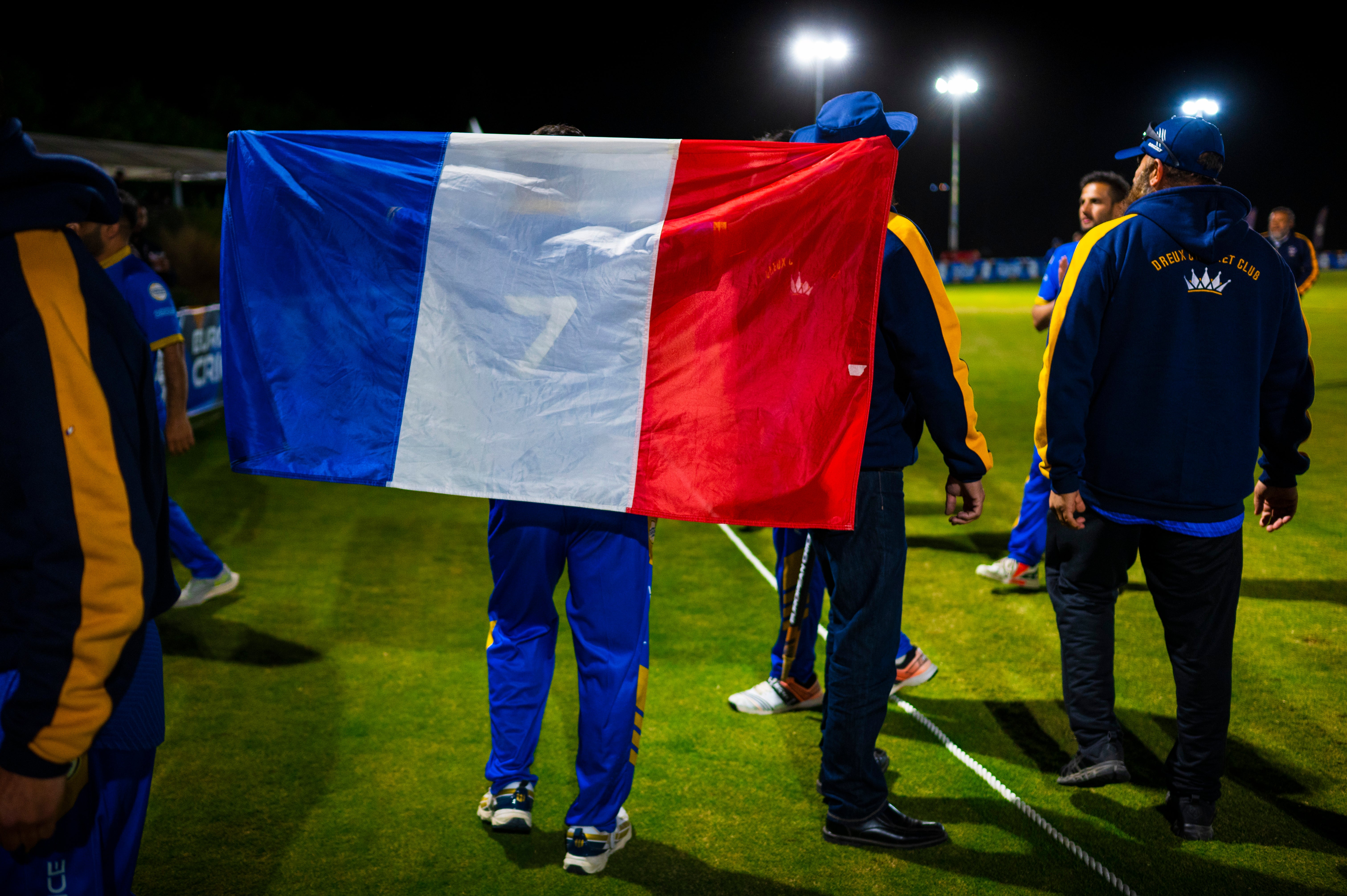 Dreux lift European Cricket League champions trophy, in pictures