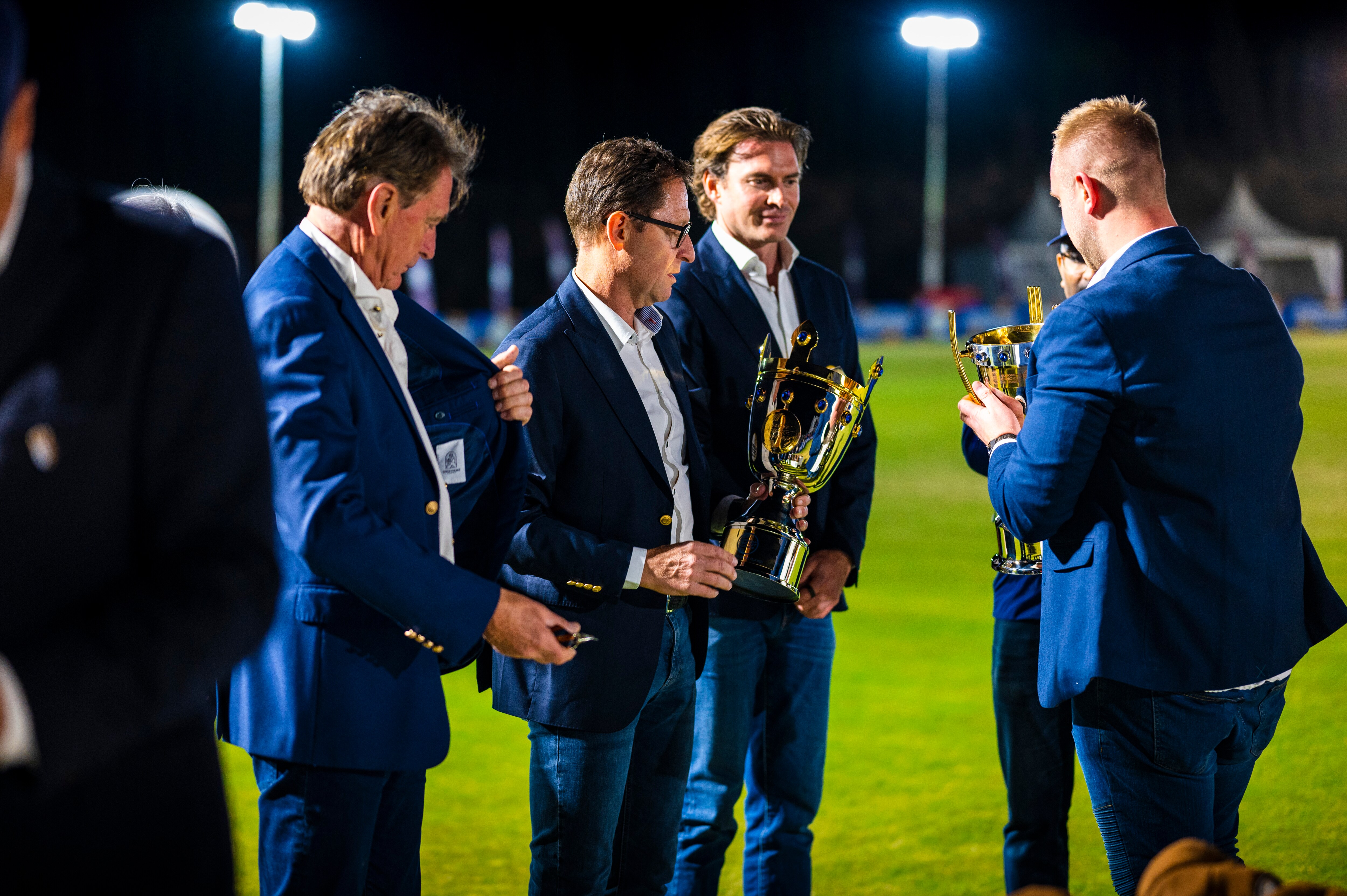 Dreux lift European Cricket League champions trophy, in pictures