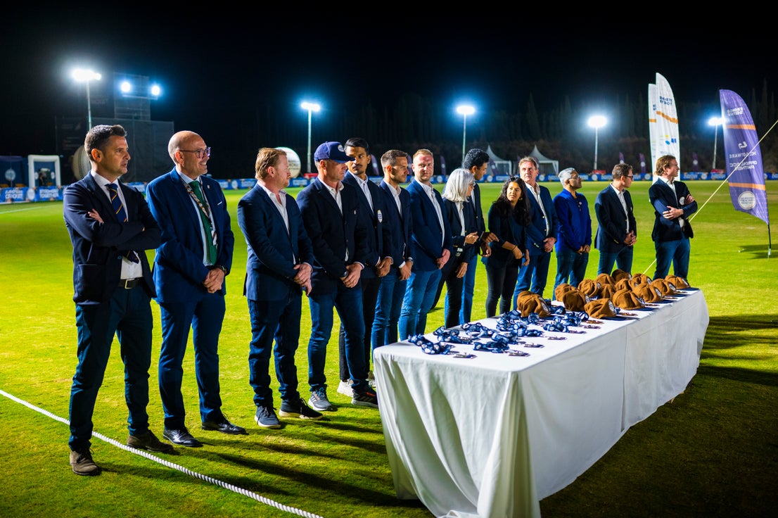Dreux lift European Cricket League champions trophy, in pictures