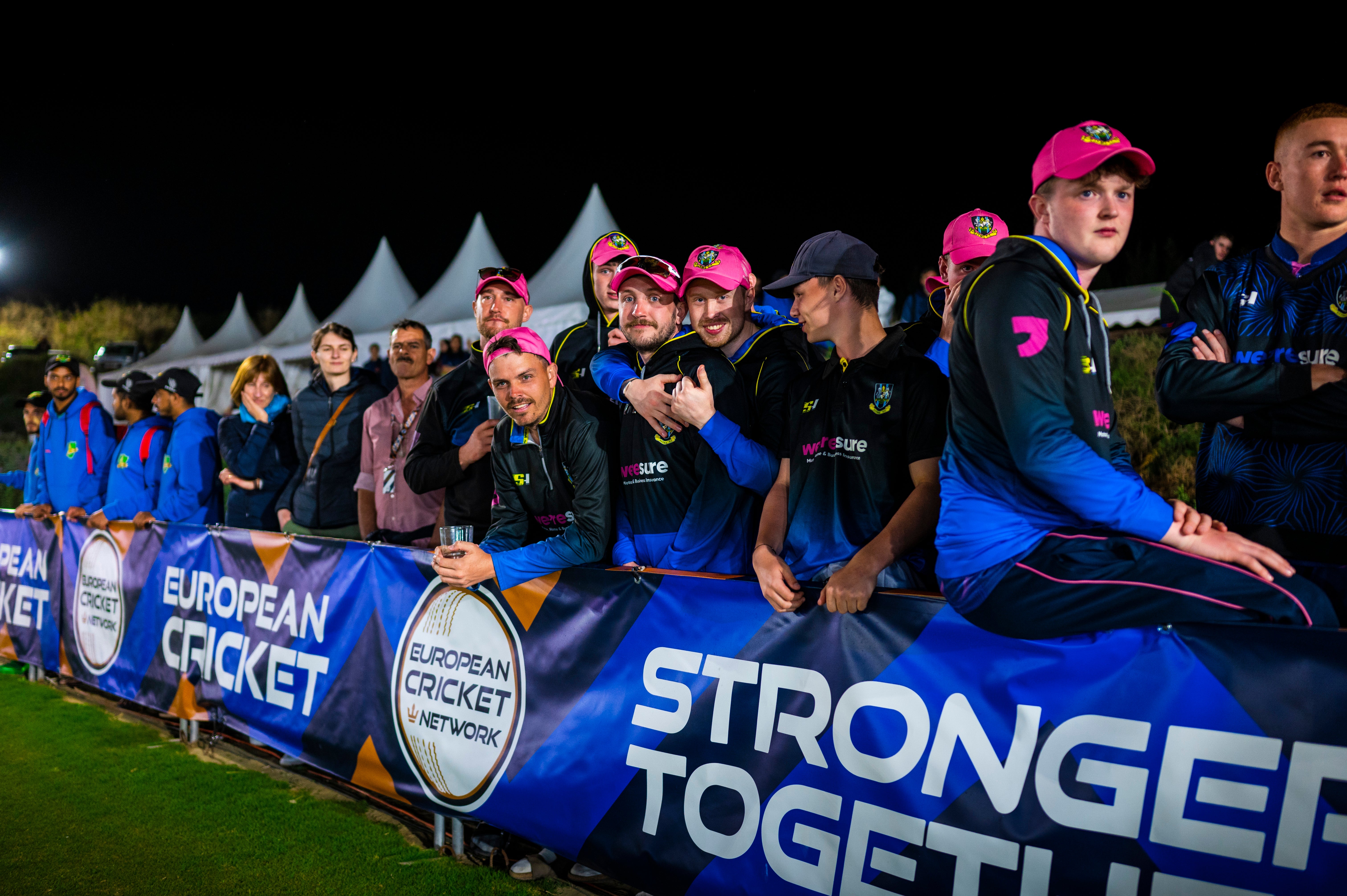 Dreux lift European Cricket League champions trophy, in pictures