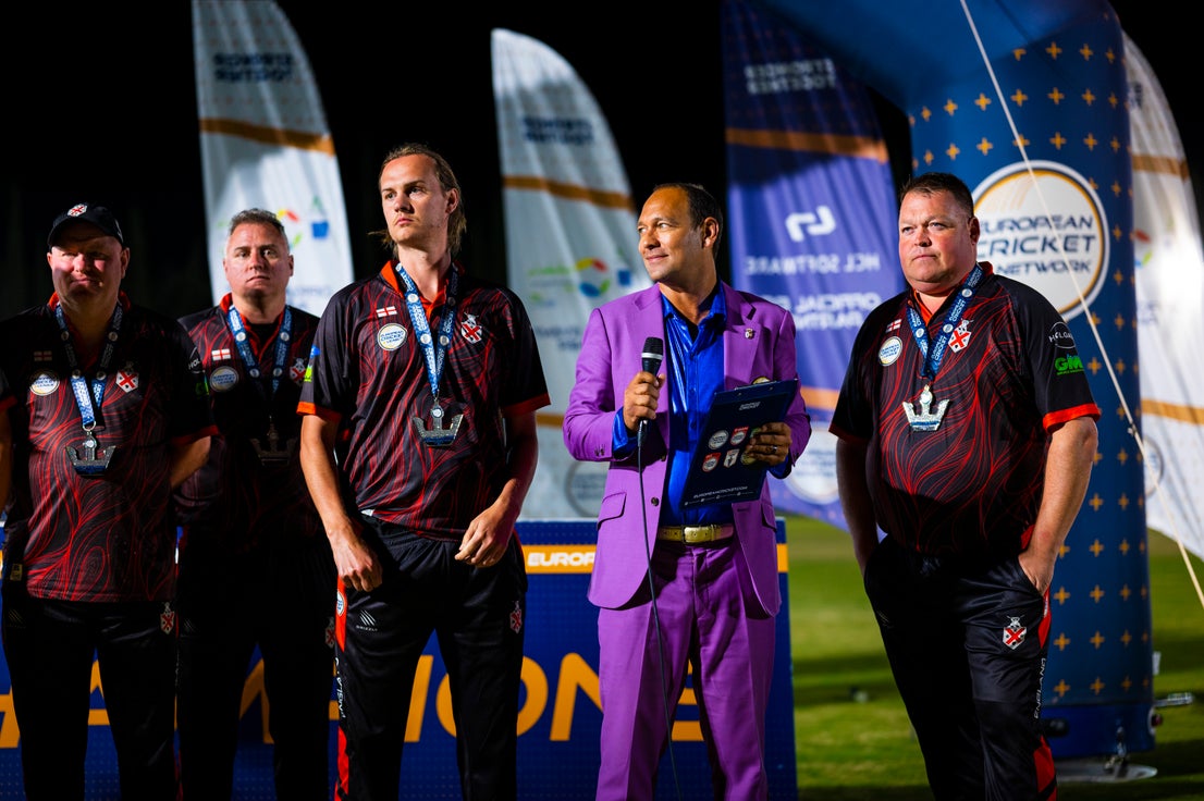 Dreux lift European Cricket League champions trophy, in pictures