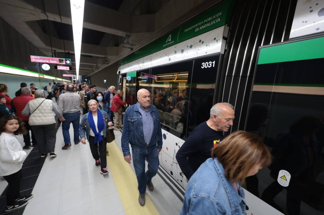 Malaga Metro arrives in city centre, in pictures