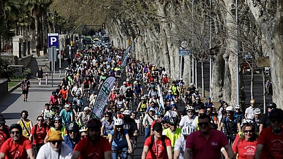 Hundreds of cyclists ride through Malaga to demand more bike lanes
