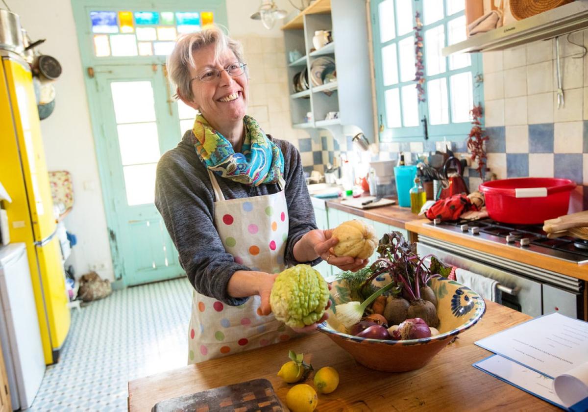 Rachael Saunders during one of her cookery workshops.