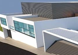 Computer image of the new cultural facility in Coín.