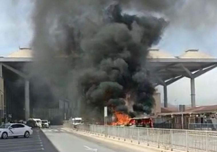 The blazing vehicle.