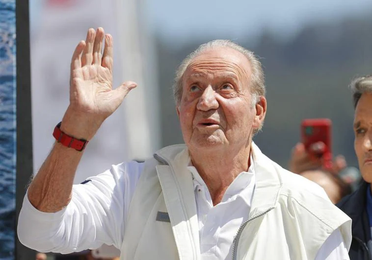 Juan Carlos at Sanxenxo in May 2022.