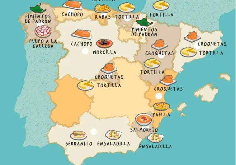 Home-delivery food map of Spain: who likes what and where