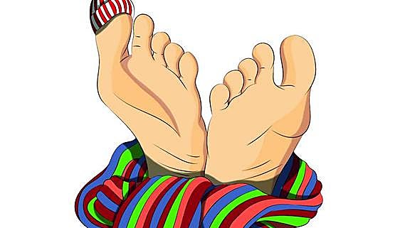 Cold feet could be a sign of a health problem. Walk, take hot and cold showers, have massages and keep away from the radiator