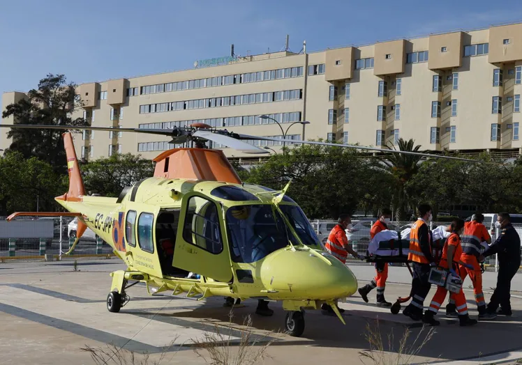 Most emergency flights end at the Hospital Clínico.