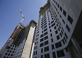 The new multi-storey development in Martiricos.