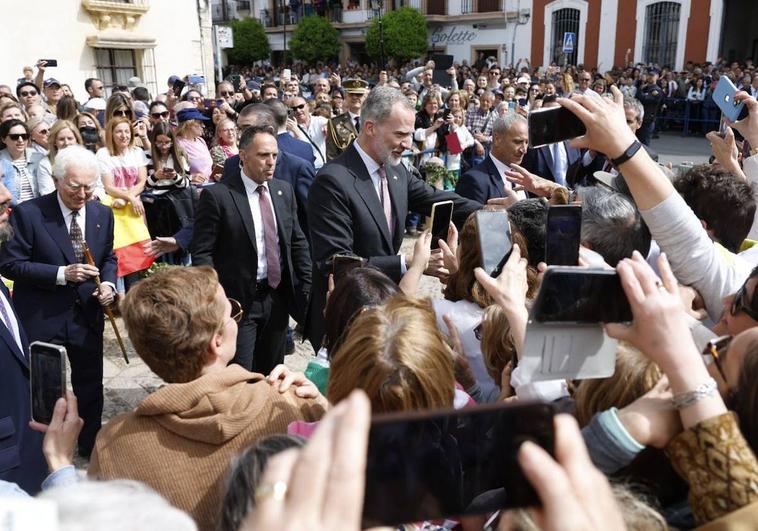 Spain's King Felipe VI goes walkabout in Ronda