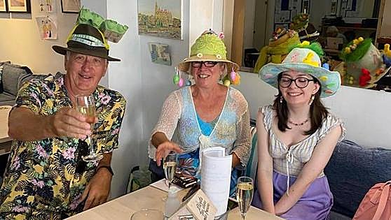 Easter bonnets and a raffle